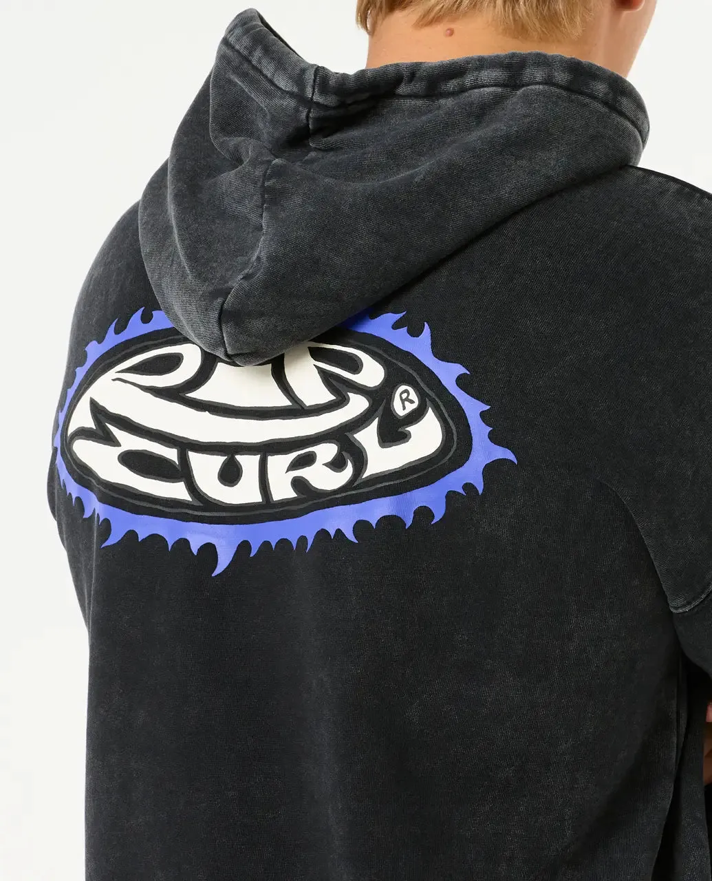 Raw Energy Hoodie in Black