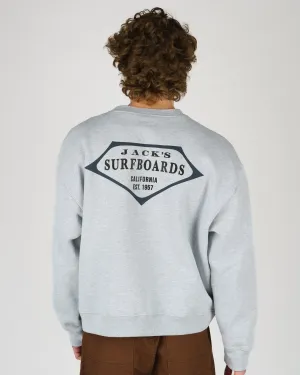 Retro Lam Heavyweight Crewneck - Grey