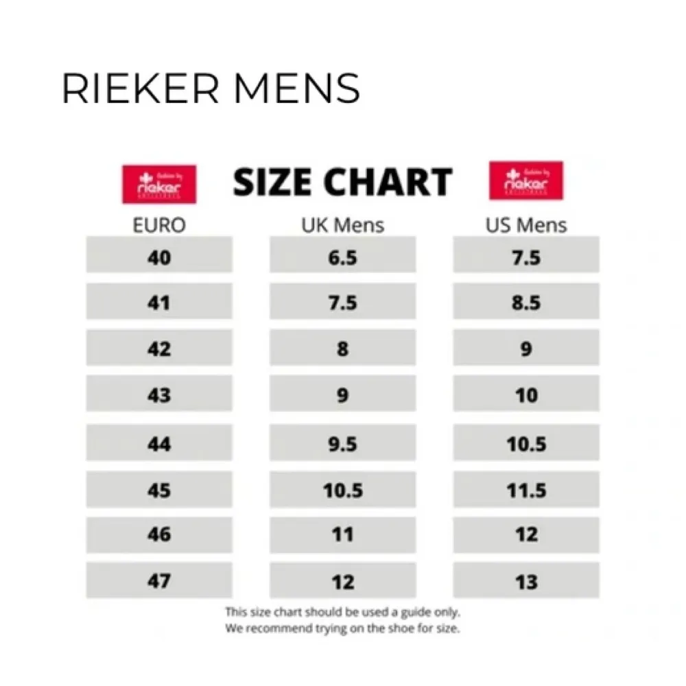 Rieker Men's Timo 96 Bungee Lace Slip On Sneaker in Black