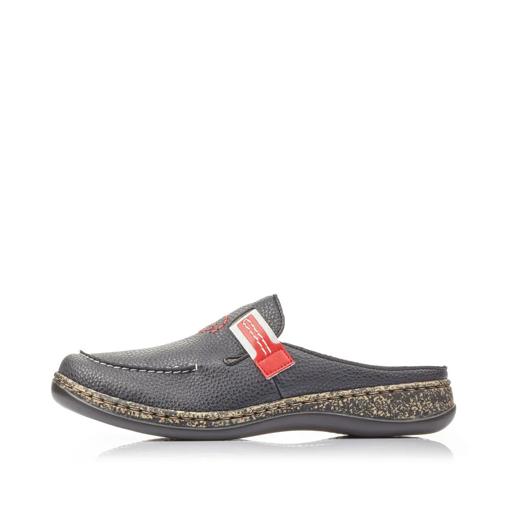 Rieker Shoes 46393-15 Navy/Rosso