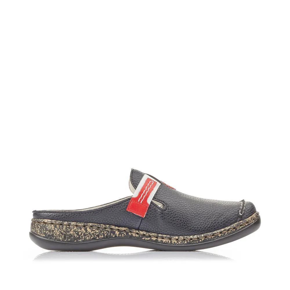 Rieker Shoes 46393-15 Navy/Rosso