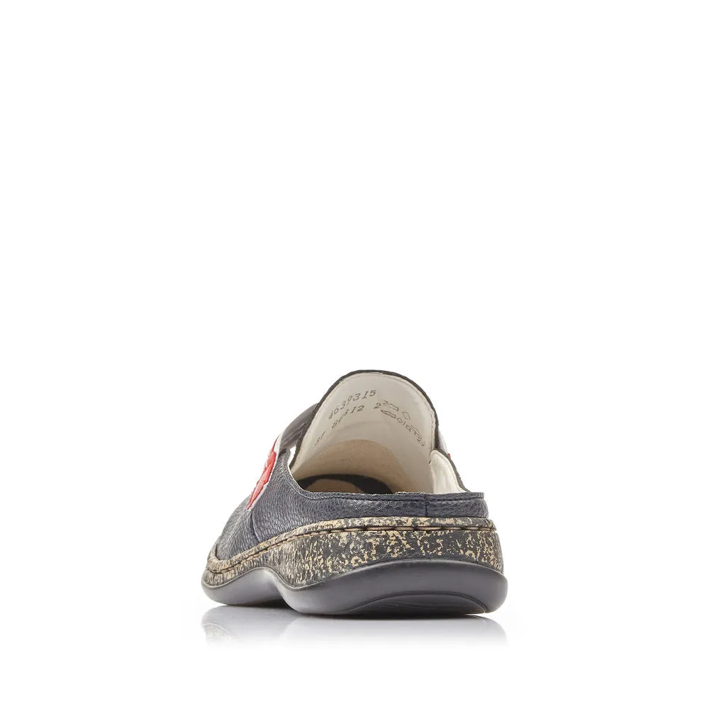 Rieker Shoes 46393-15 Navy/Rosso