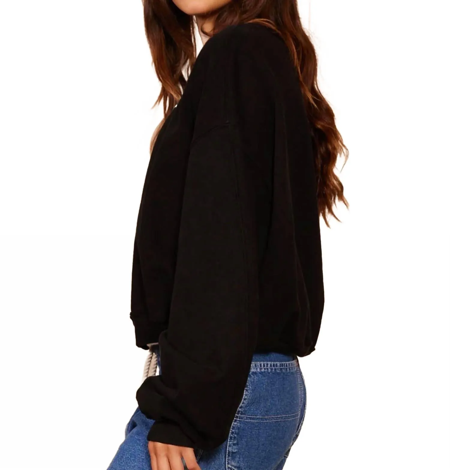 Rolling Stones London Raglan Sweatshirt In Black