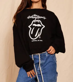Rolling Stones London Raglan Sweatshirt In Black