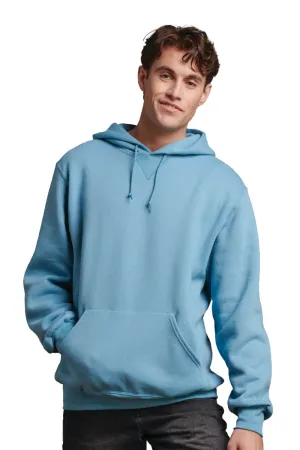 Russell Athletic Mens Dri-Power Moisture Wicking Hooded Sweatshirt Hoodie w/ Pouch Pocket - Arctic Blue