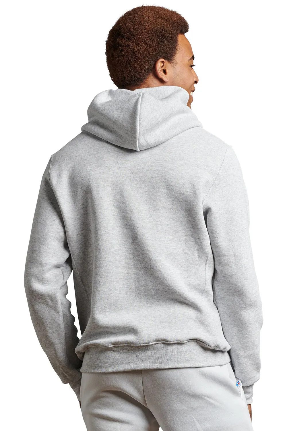 Russell Athletic Mens Dri-Power Moisture Wicking Hooded Sweatshirt Hoodie w/ Pouch Pocket - Ash Grey