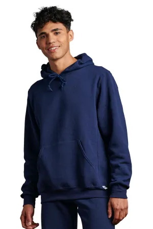 Russell Athletic Mens Dri-Power Moisture Wicking Hooded Sweatshirt Hoodie w/ Pouch Pocket - Navy Blue