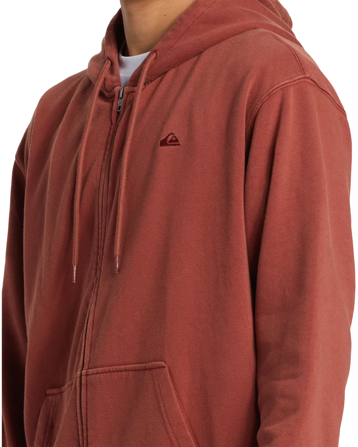 Salt Water Zip Hoodie in Henna