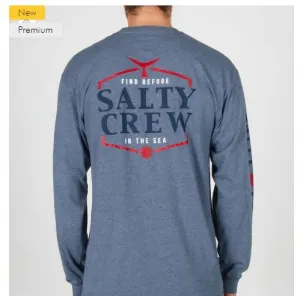 Salty Crew SkipJack Premium LS Mens T Shirt - Athletic Heather