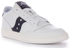 Saucony Jazz Court In White Navy Shoes Saucony