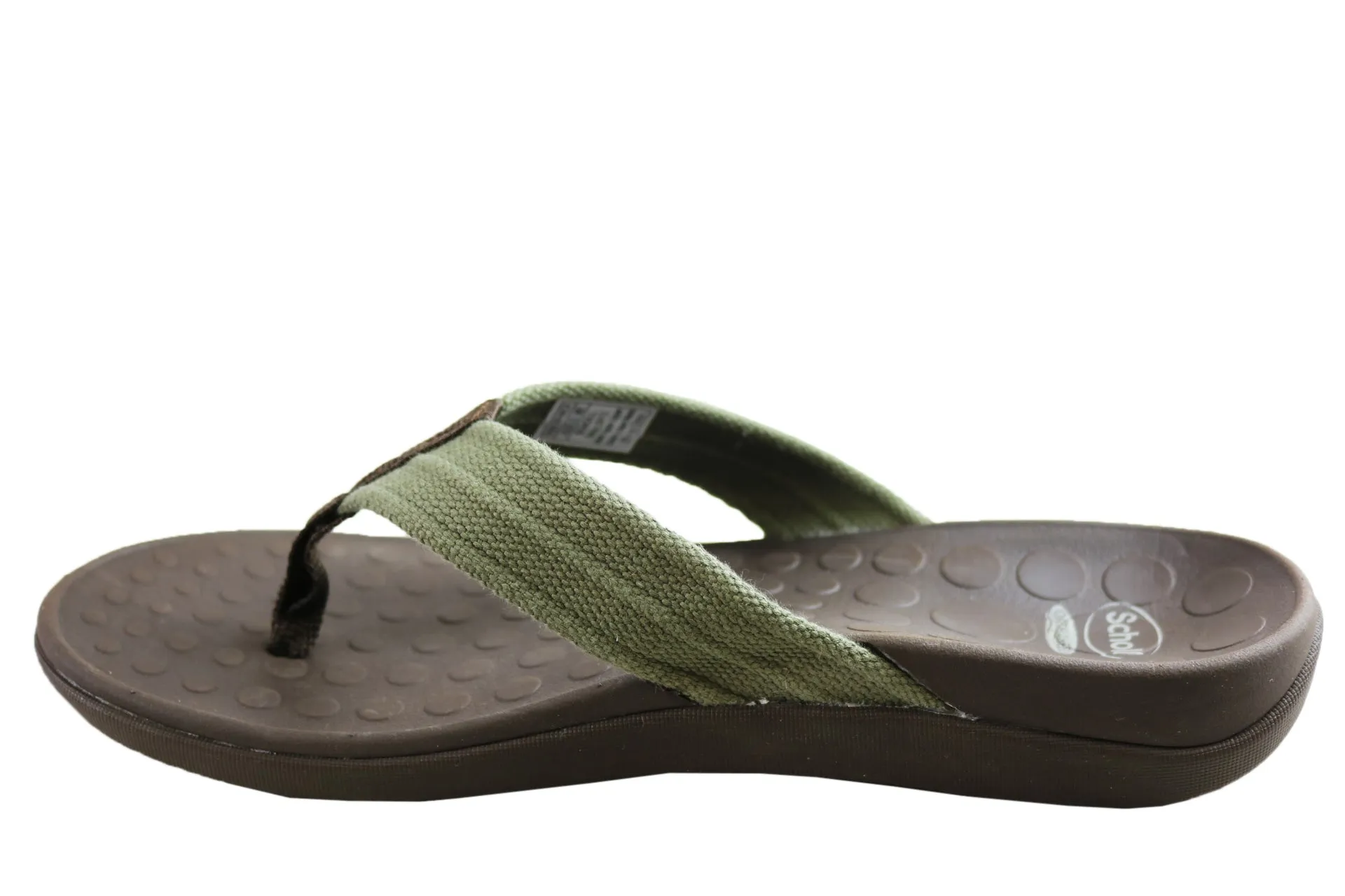 Scholl Orthaheel Whack Mens Supportive Comfortable Thongs Scholl Orthaheel Shoes