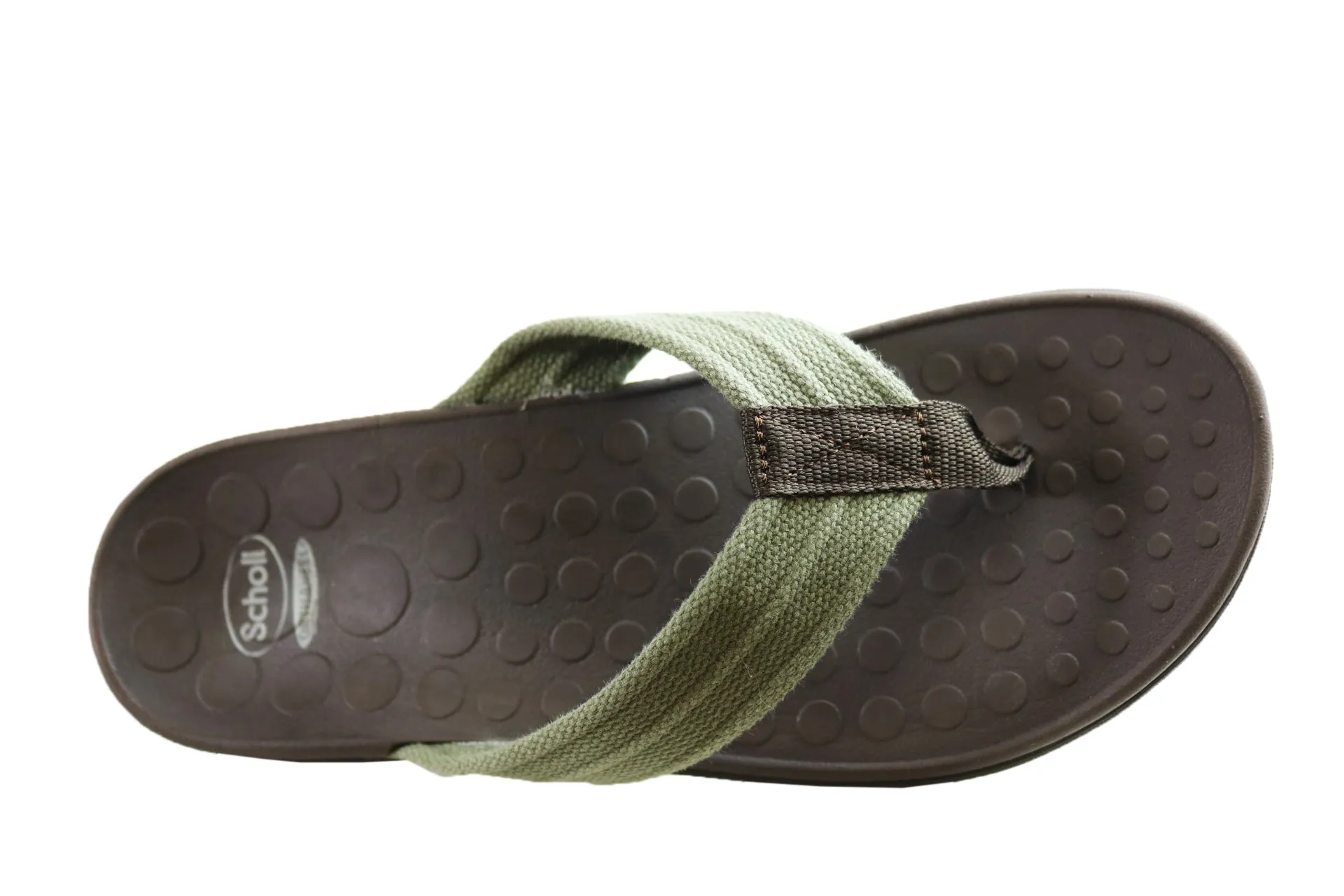 Scholl Orthaheel Whack Mens Supportive Comfortable Thongs Scholl Orthaheel Shoes