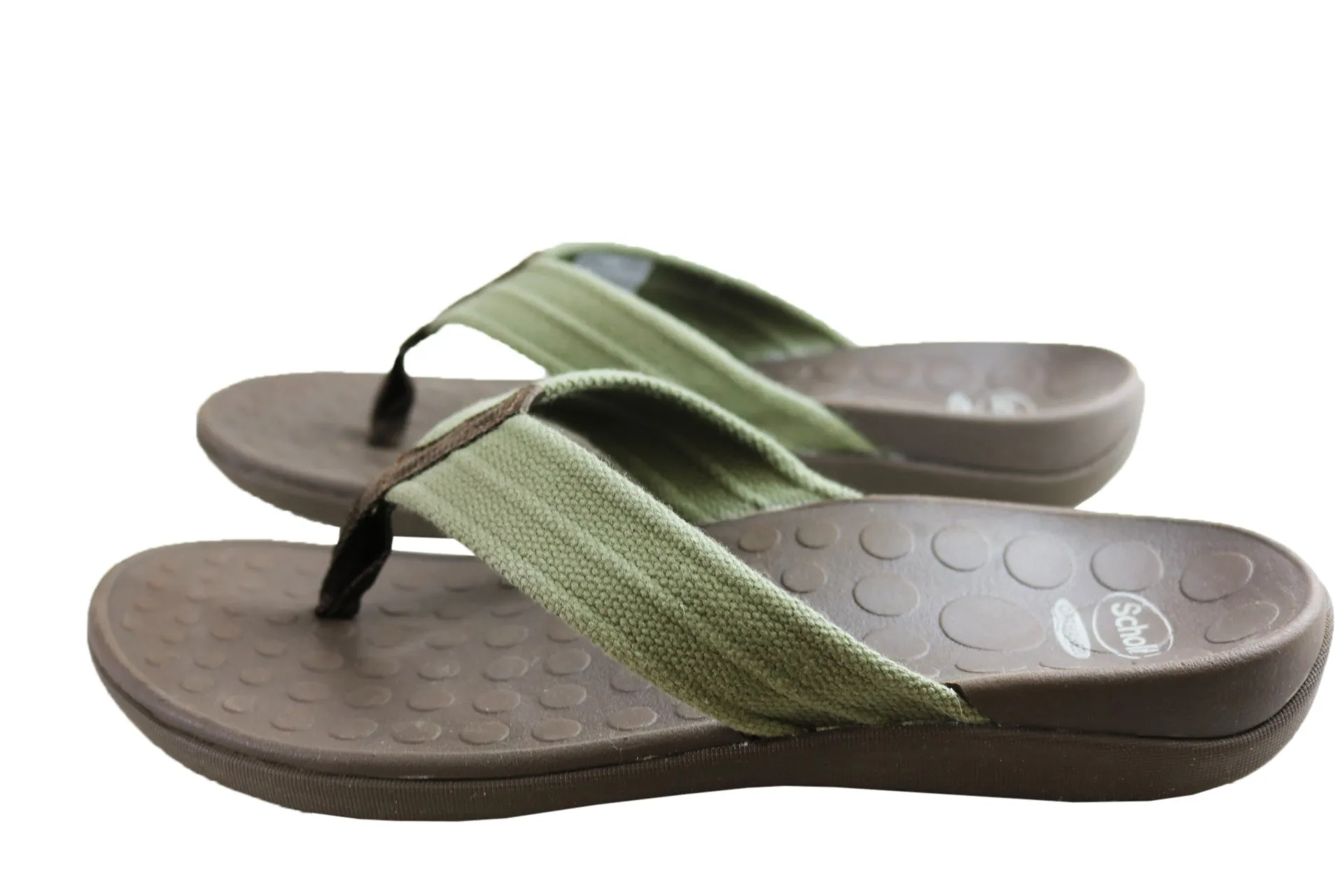 Scholl Orthaheel Whack Mens Supportive Comfortable Thongs Scholl Orthaheel Shoes
