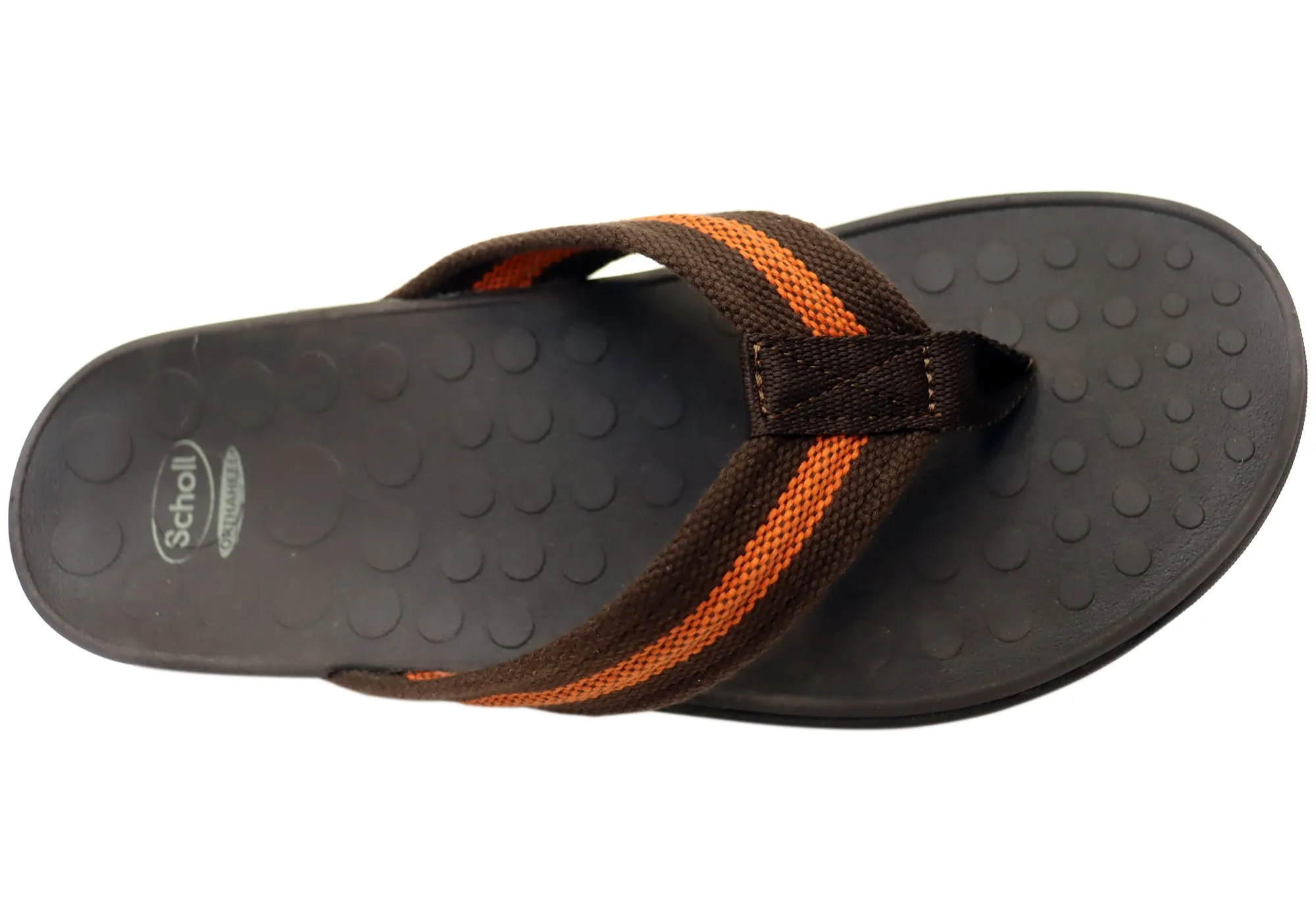 Scholl Orthaheel Whack Mens Supportive Comfortable Thongs Scholl Orthaheel Shoes