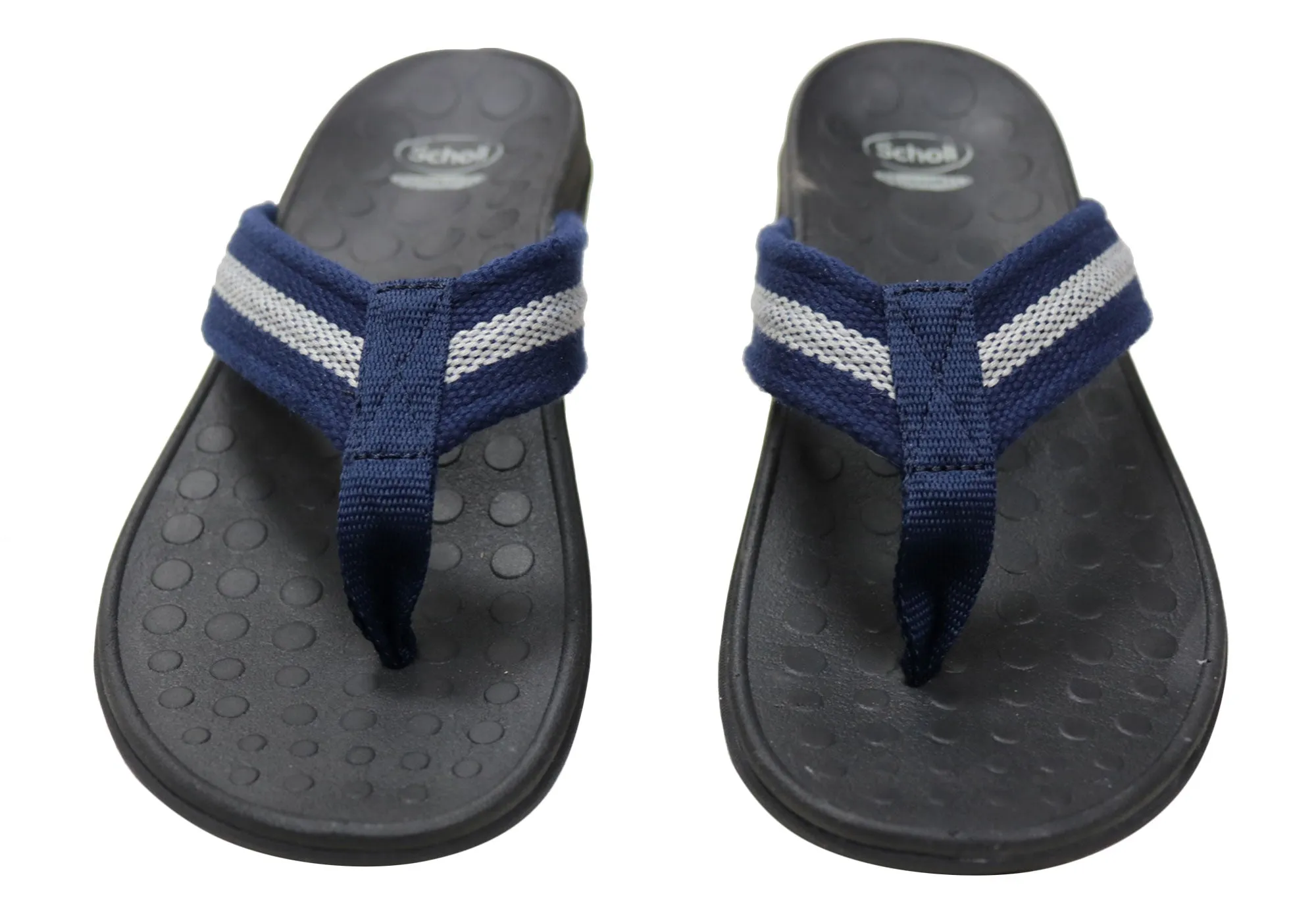 Scholl Orthaheel Whack Mens Supportive Comfortable Thongs Scholl Orthaheel Shoes