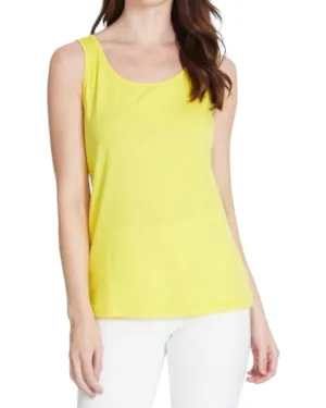 Scoop Neck Tank Top In Citron