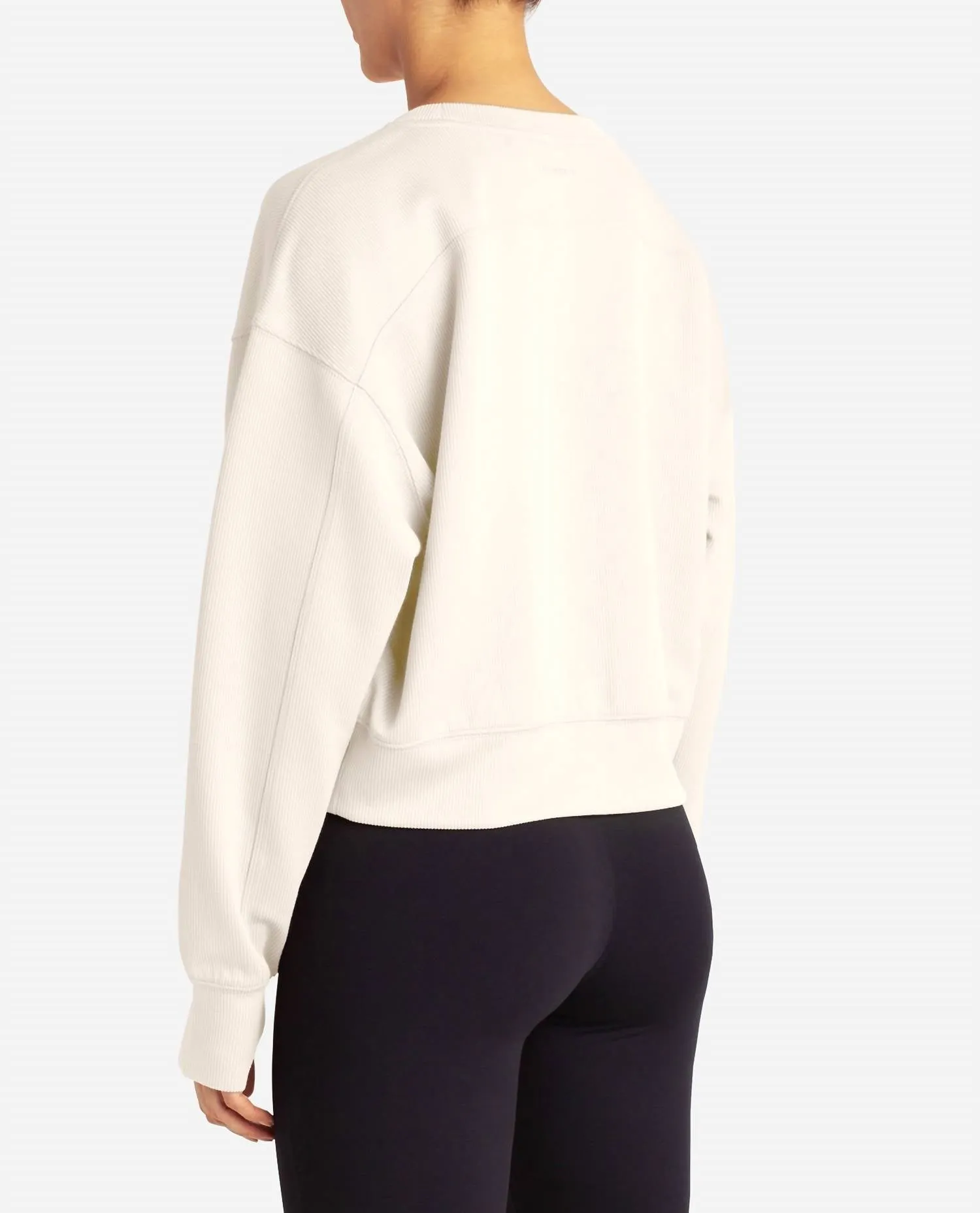 Scuba Rib Luxury Sweatshirt In Birch