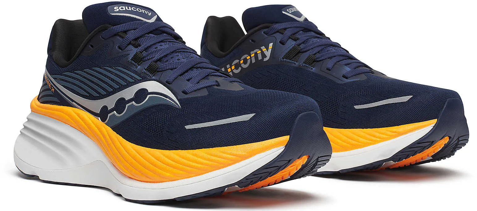 Shoes Saucony Saucony Hurricane 24 Mens Running Shoes - Navy