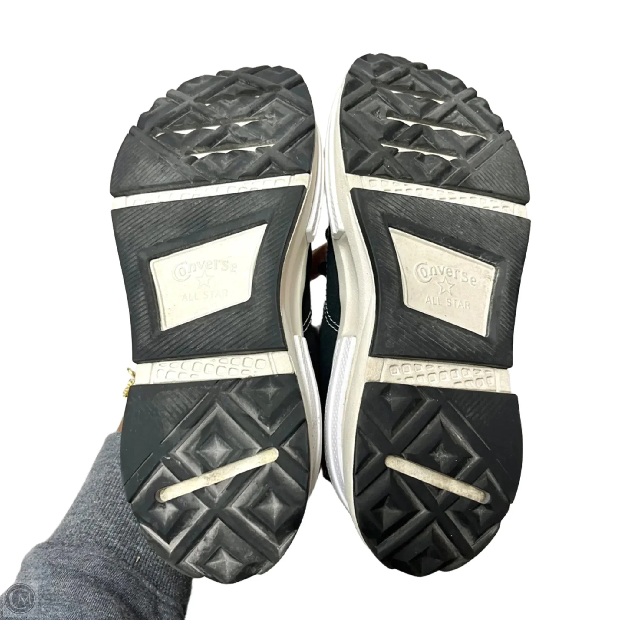Shoes Sneakers Platform By Converse In Black & Cream, Size: 5.5