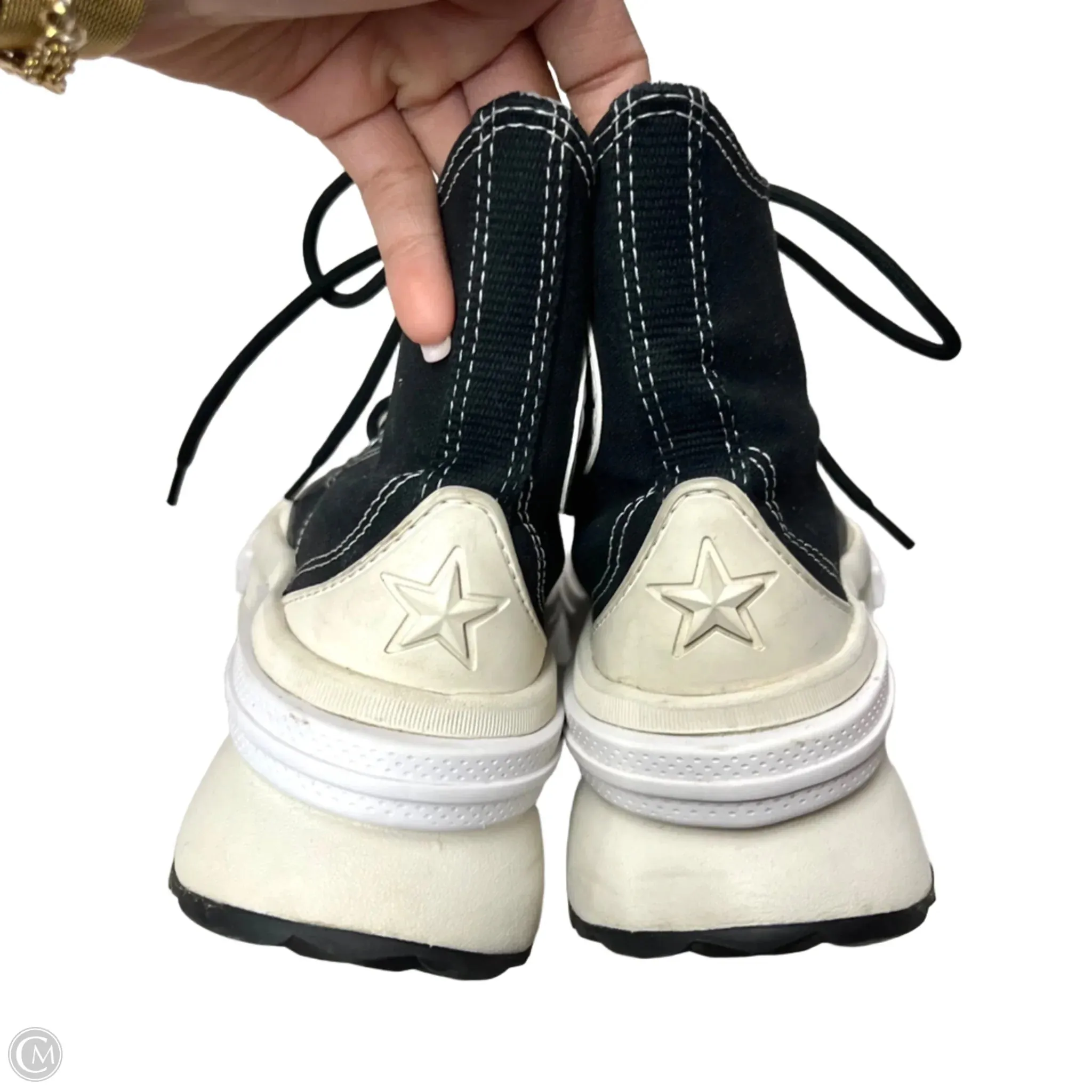 Shoes Sneakers Platform By Converse In Black & Cream, Size: 5.5