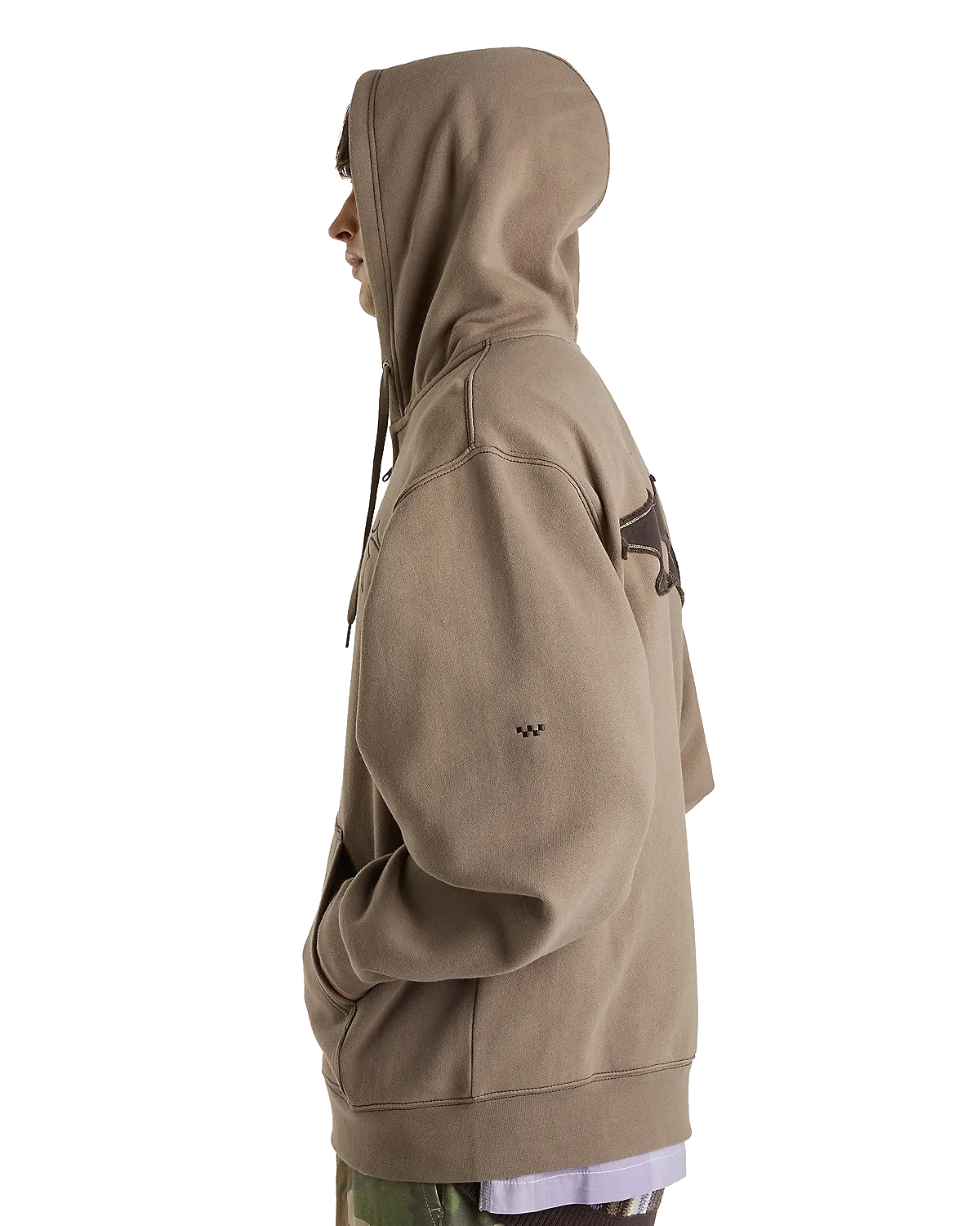 Skate V Thorn Zip Hoodie in Walnut