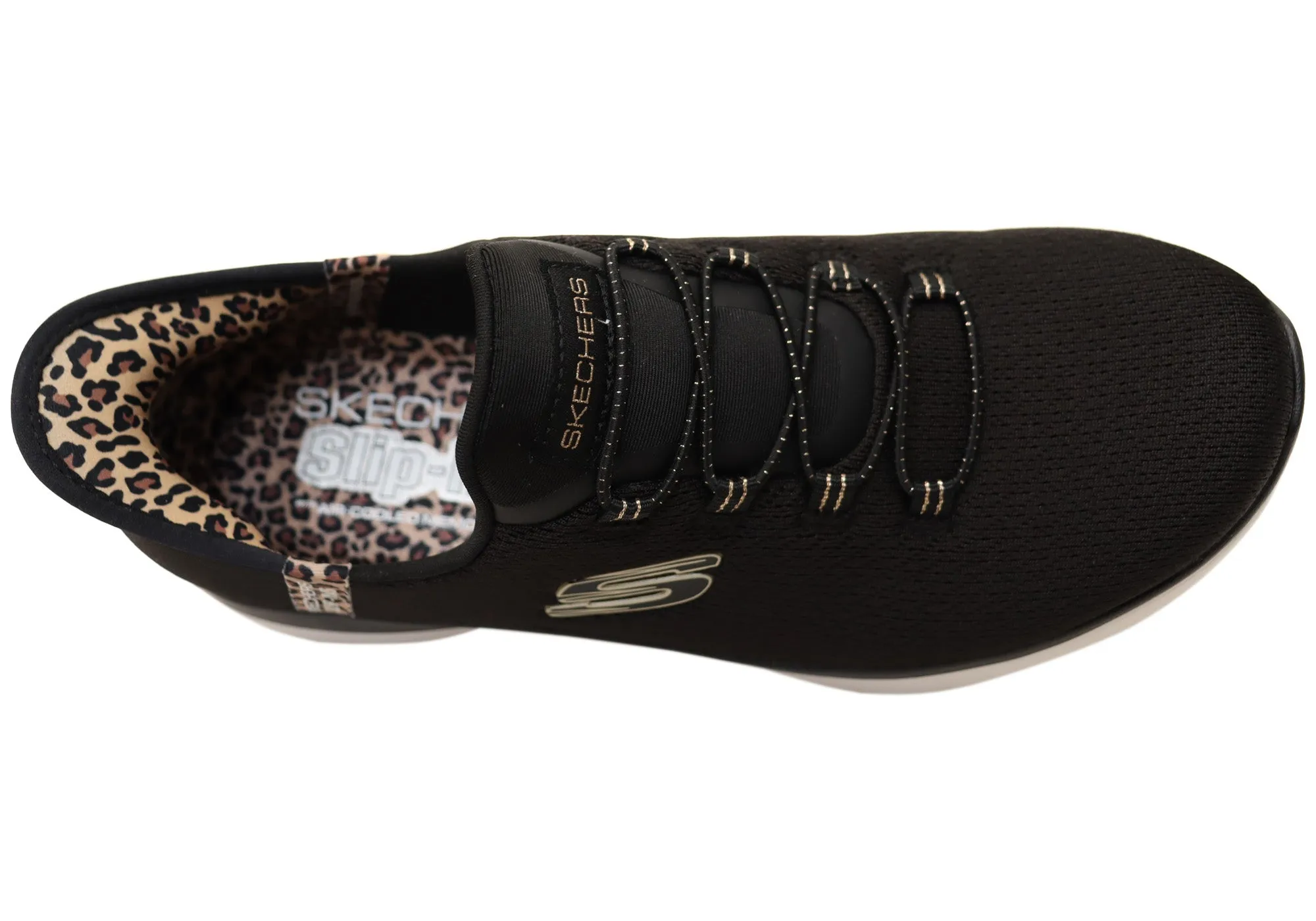 Skechers Womens Slip Ins Summits Leopard Chic Comfortable Shoes Skechers Shoes