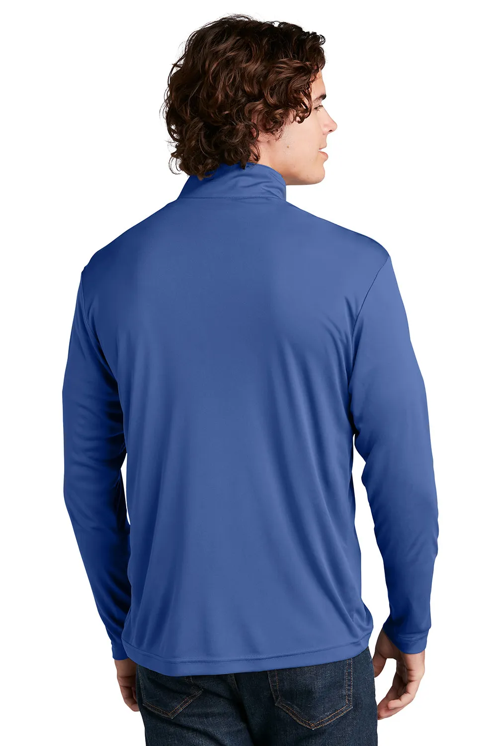 Sport-Tek Mens Competitor Moisture Wicking 1/4 Zip Sweatshirt - Royal Blue
