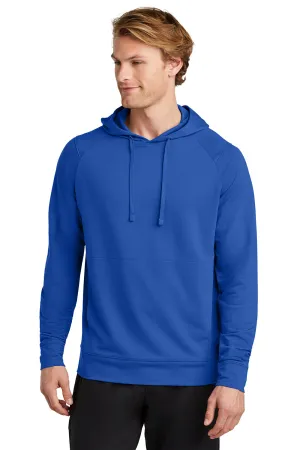 Sport-Tek Mens Flex Fleece Moisture Wicking Hooded Sweatshirt Hoodie w/ Pockets - True Royal Blue