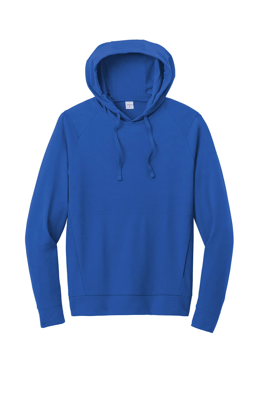 Sport-Tek Mens Flex Fleece Moisture Wicking Hooded Sweatshirt Hoodie w/ Pockets - True Royal Blue