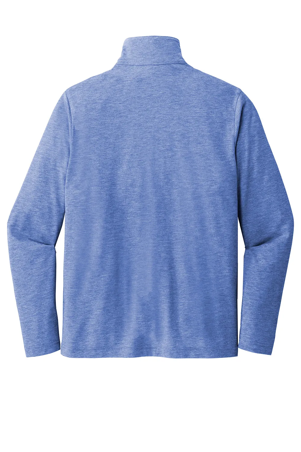 Sport-Tek Mens Moisture Wicking 1/4 Zip Sweatshirt - Heather True Royal Blue