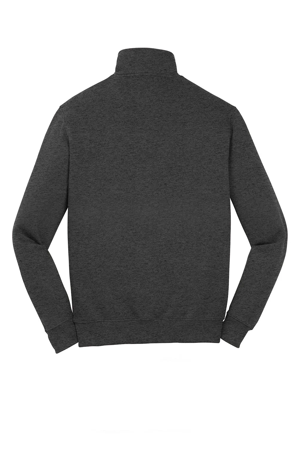 Sport-Tek Mens Shrink Resistant Fleece 1/4 Zip Sweatshirt - Heather Graphite Grey