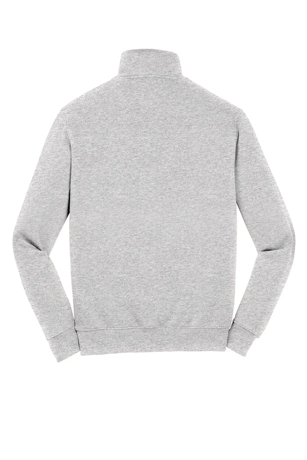 Sport-Tek Mens Shrink Resistant Fleece 1/4 Zip Sweatshirt - Heather Grey
