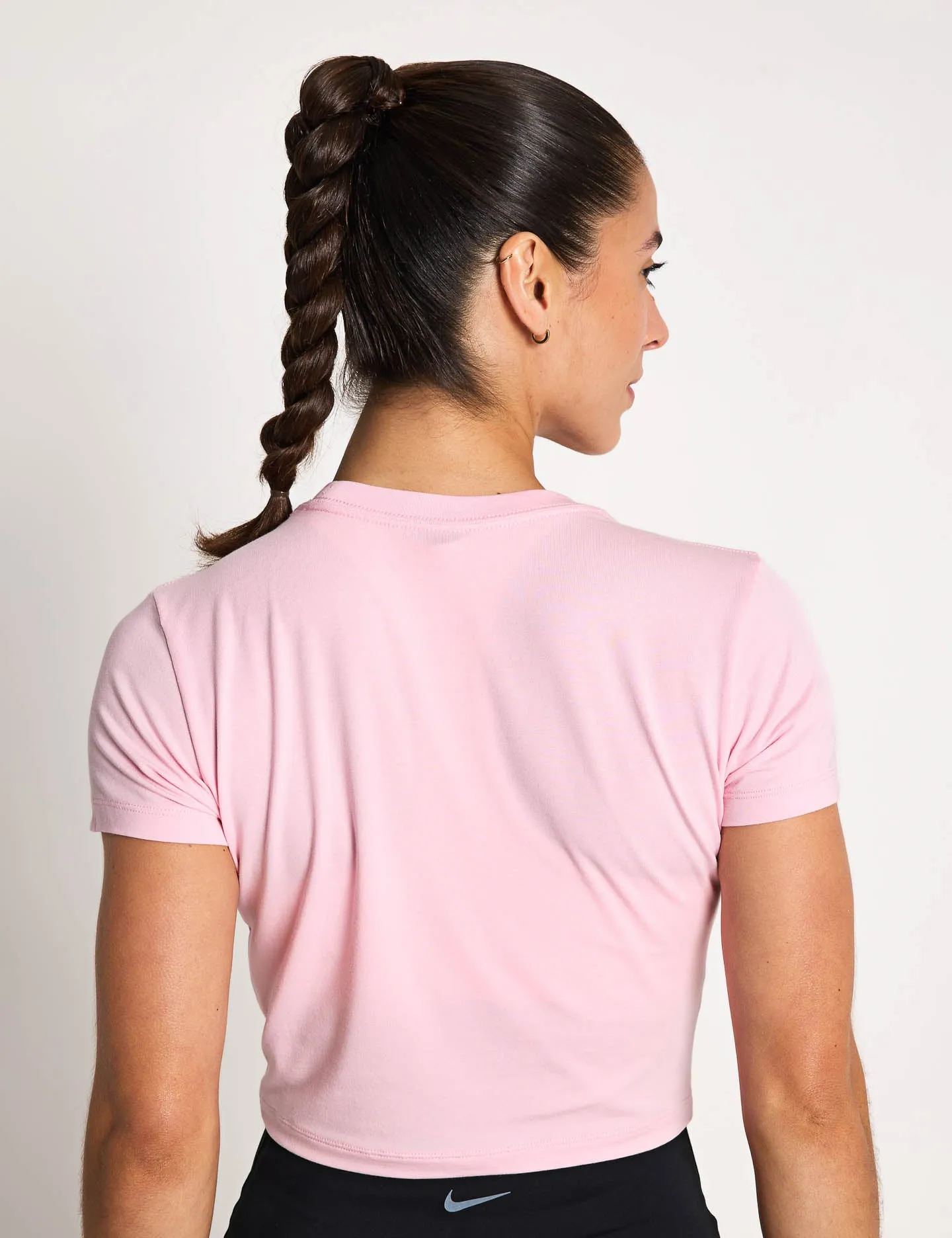 Sportswear Chill Knit Cropped T-Shirt - Medium Soft Pink/Sail