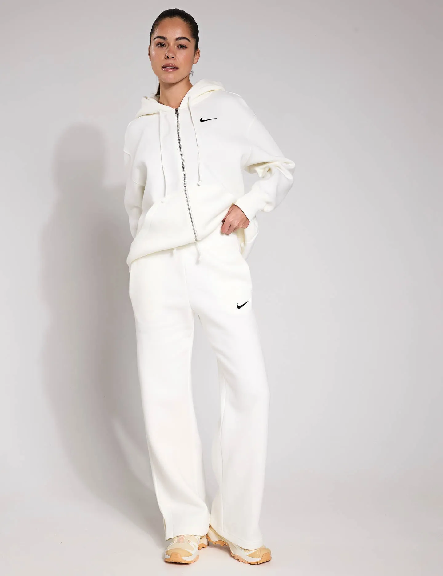 Sportswear Phoenix Fleece Oversized Hoodie - Sail/Black