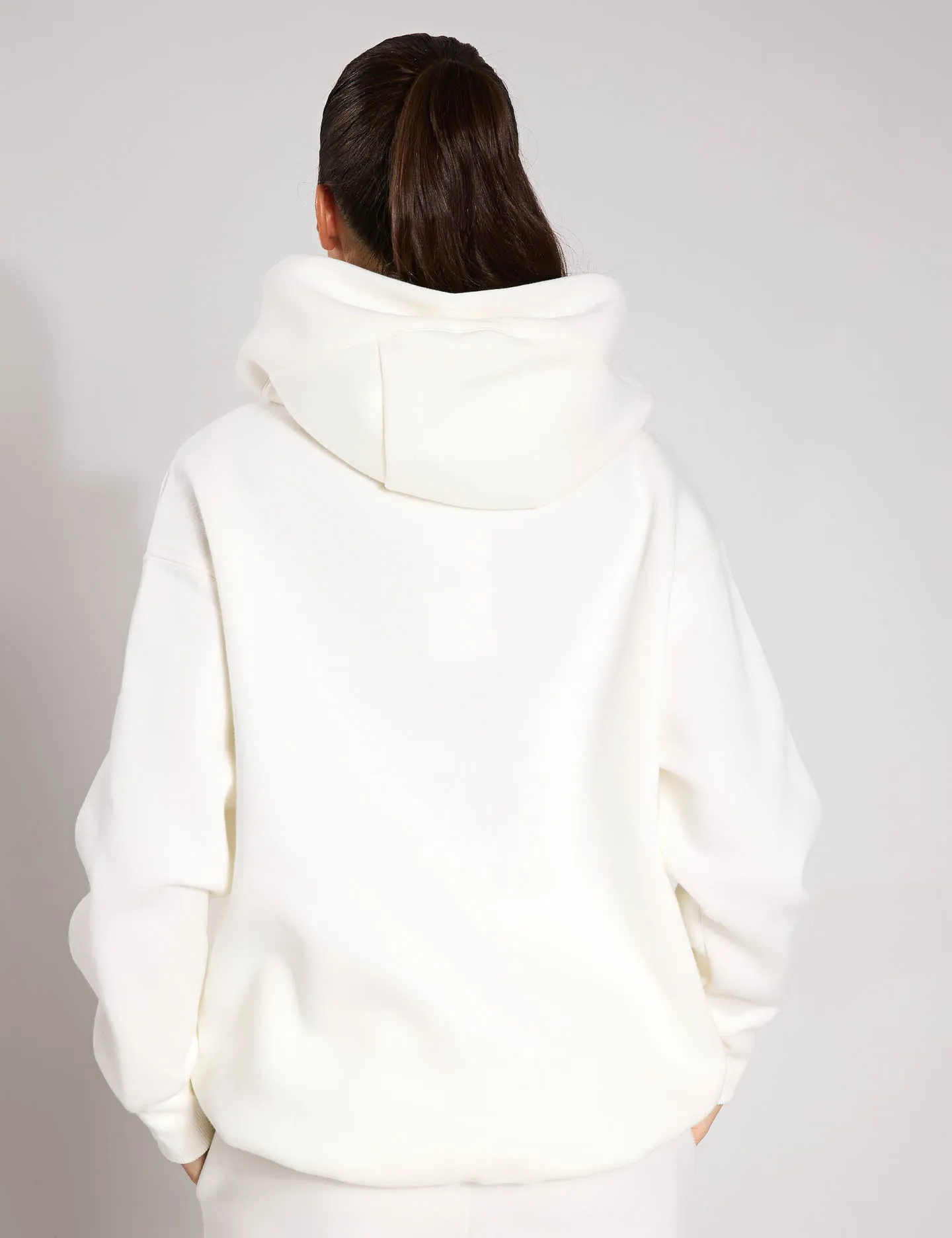 Sportswear Phoenix Fleece Oversized Hoodie - Sail/Black