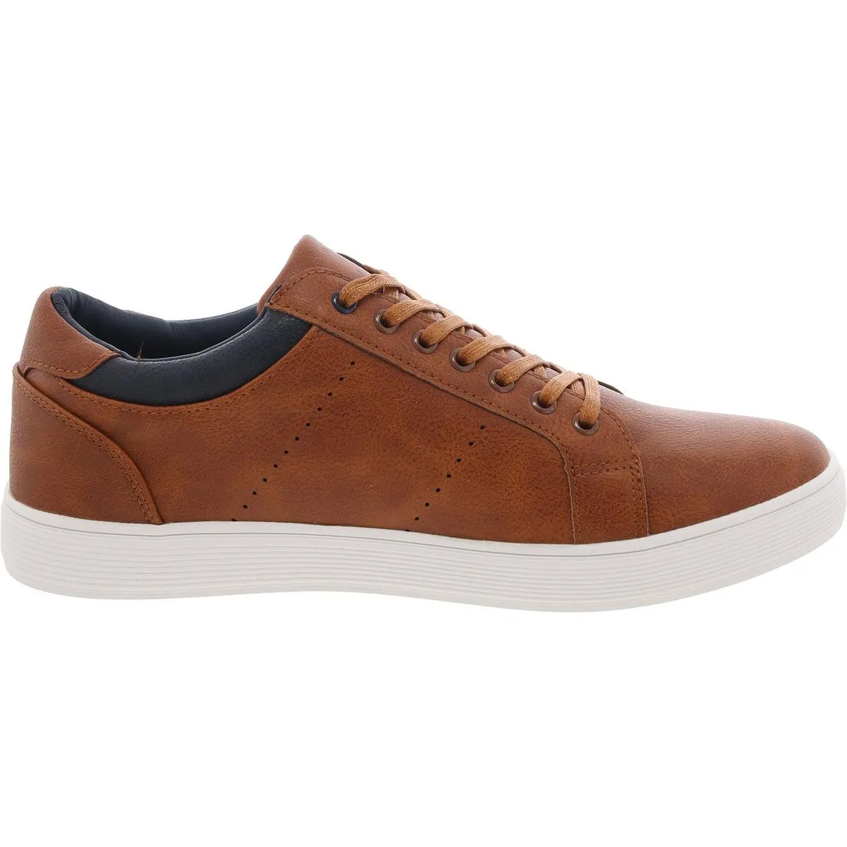 Stallion Mens Lace-Up Faux Leather Casual And Fashion Sneakers