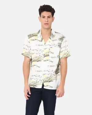 Sunset Camp Shirt in Coastal Scenic Egret