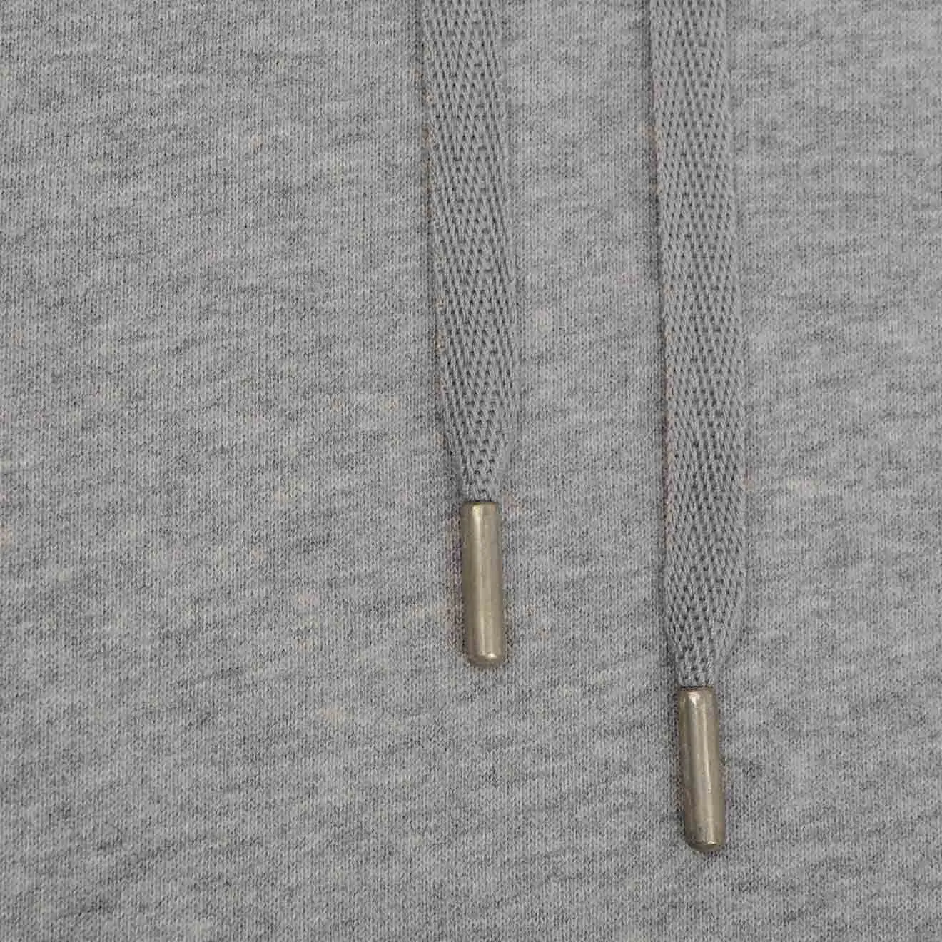 Sunspel Loopback Overhead Hoody Grey Melange