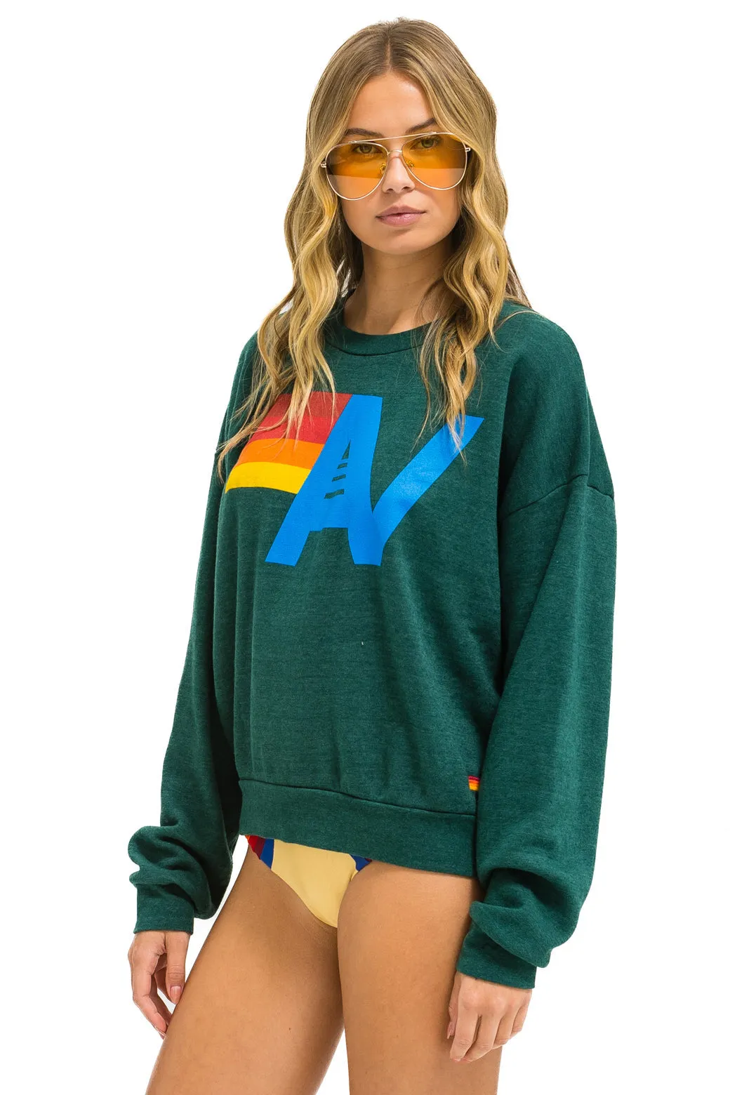 Sweatshirt Logo Crew Swrxlo Forest
