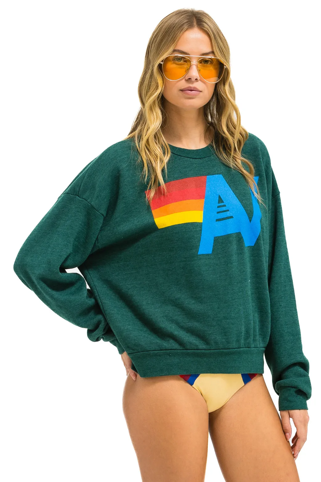 Sweatshirt Logo Crew Swrxlo Forest
