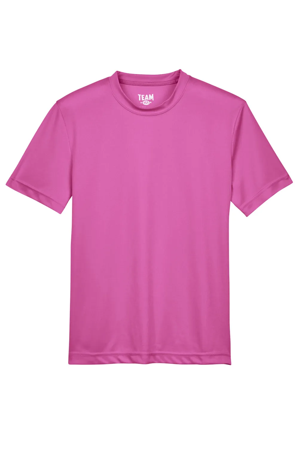 Team 365 Youth Zone Performance Moisture Wicking Short Sleeve Crewneck T-Shirt - Charity Pink