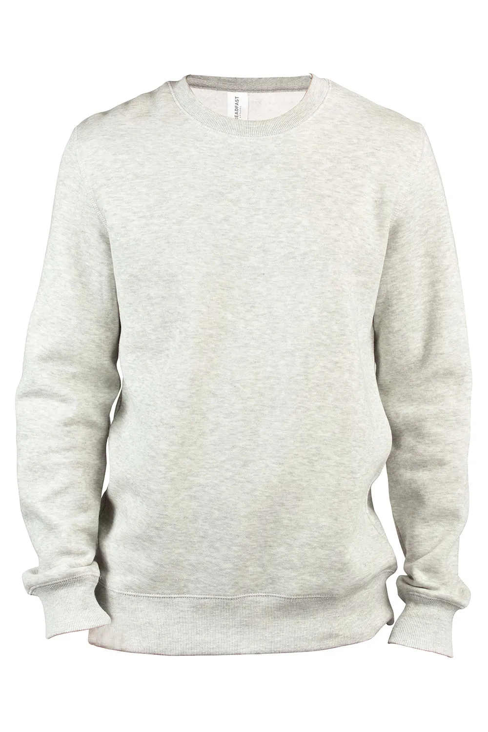 Threadfast Apparel Mens Ultimate Fleece Crewneck Sweatshirt - Heather Oatmeal