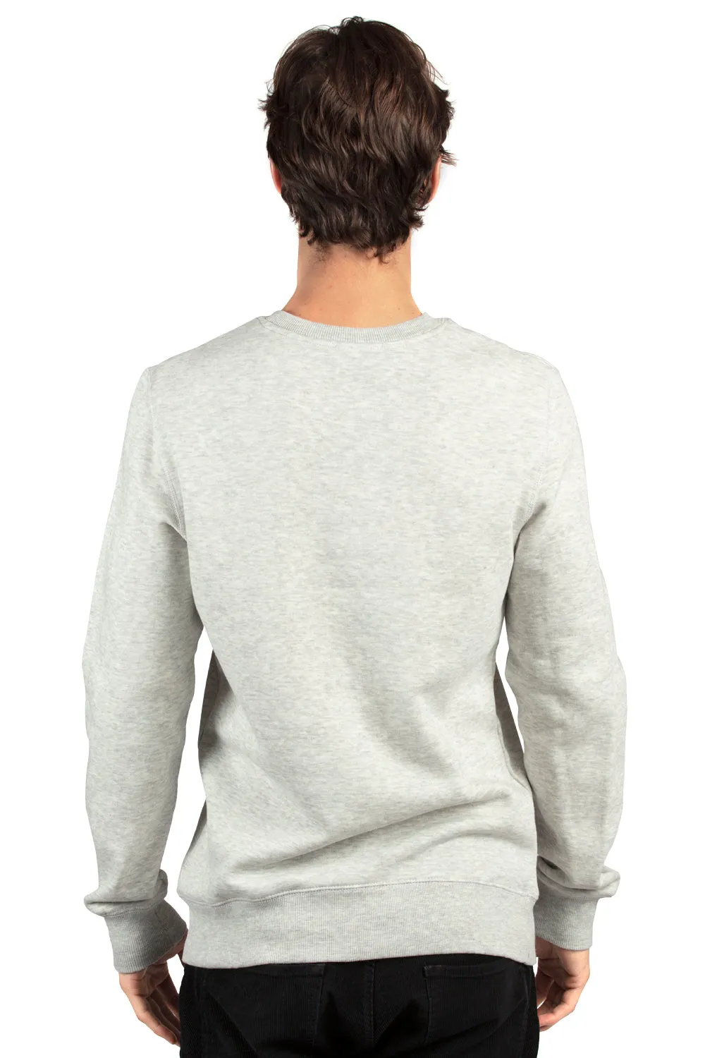 Threadfast Apparel Mens Ultimate Fleece Crewneck Sweatshirt - Heather Oatmeal