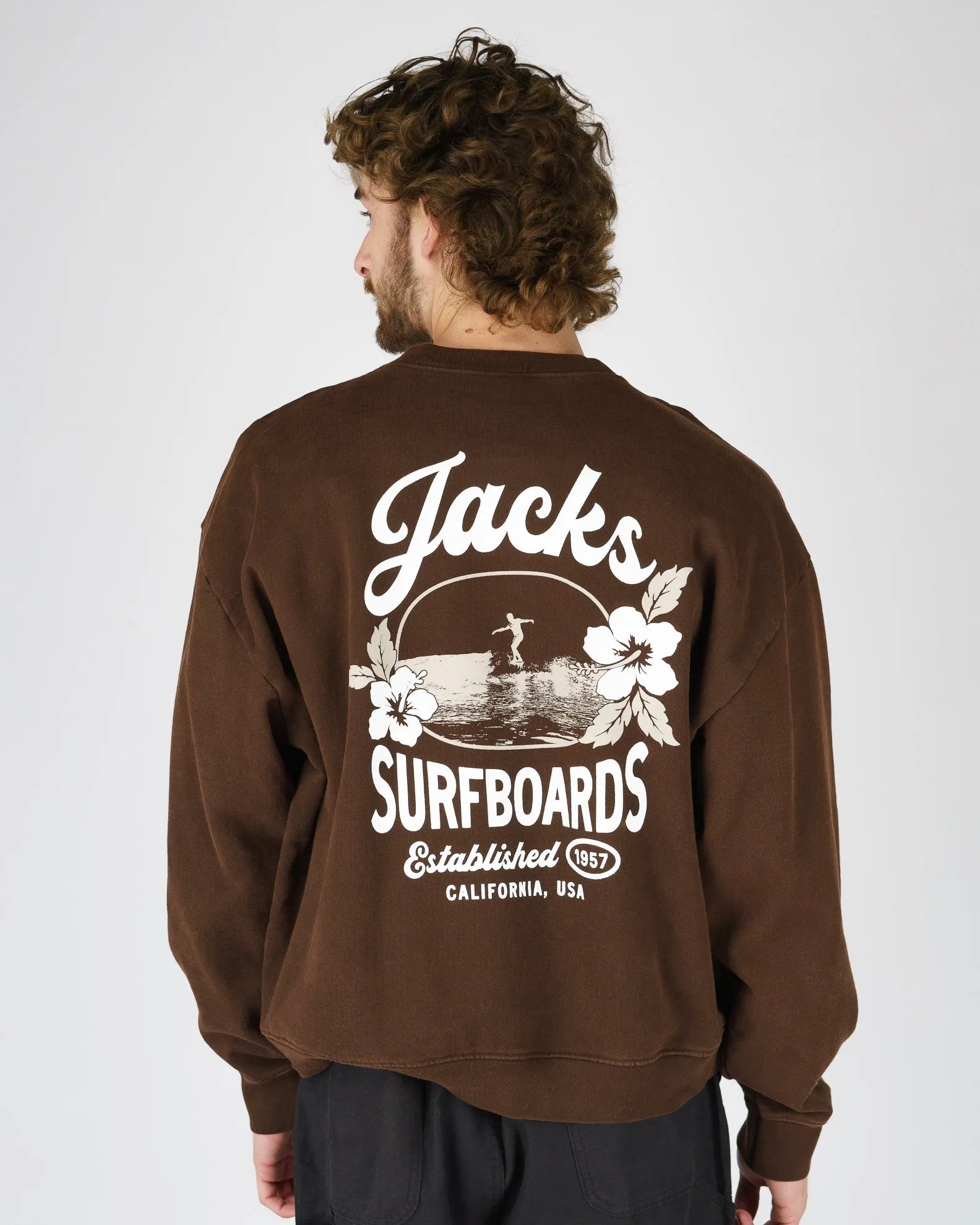 Tip Toe Heavyweight Crewneck - Brown
