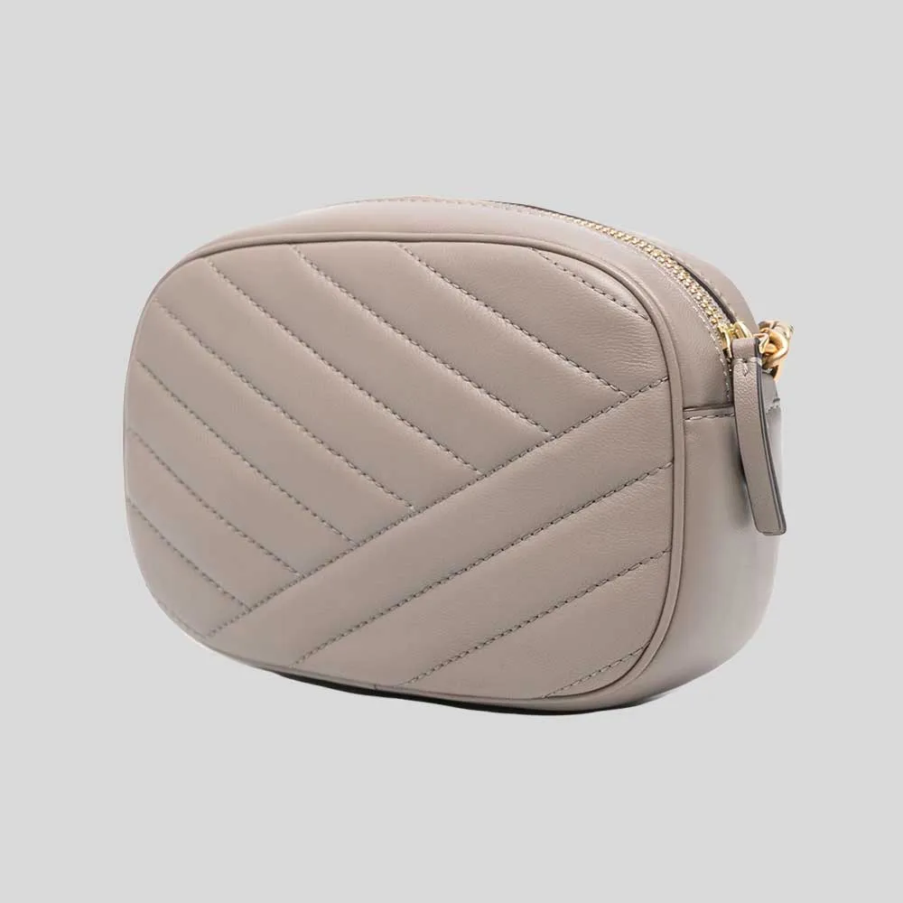 Tory Burch Bags TORY BURCH Kira Chevron Camera Bag Gray Heron 90450