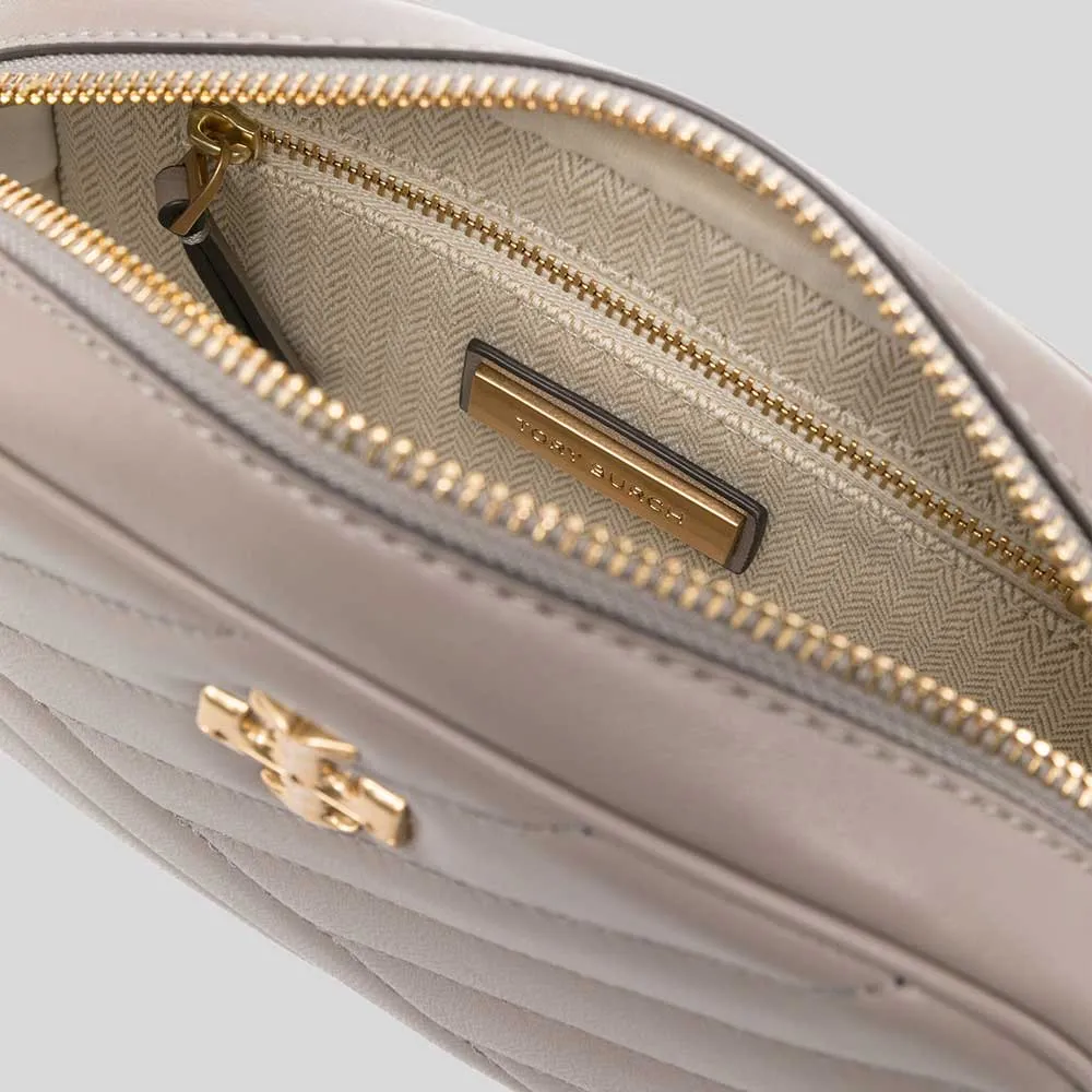 Tory Burch Bags TORY BURCH Kira Chevron Camera Bag Gray Heron 90450