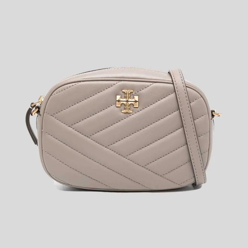 Tory Burch Bags TORY BURCH Kira Chevron Camera Bag Gray Heron 90450