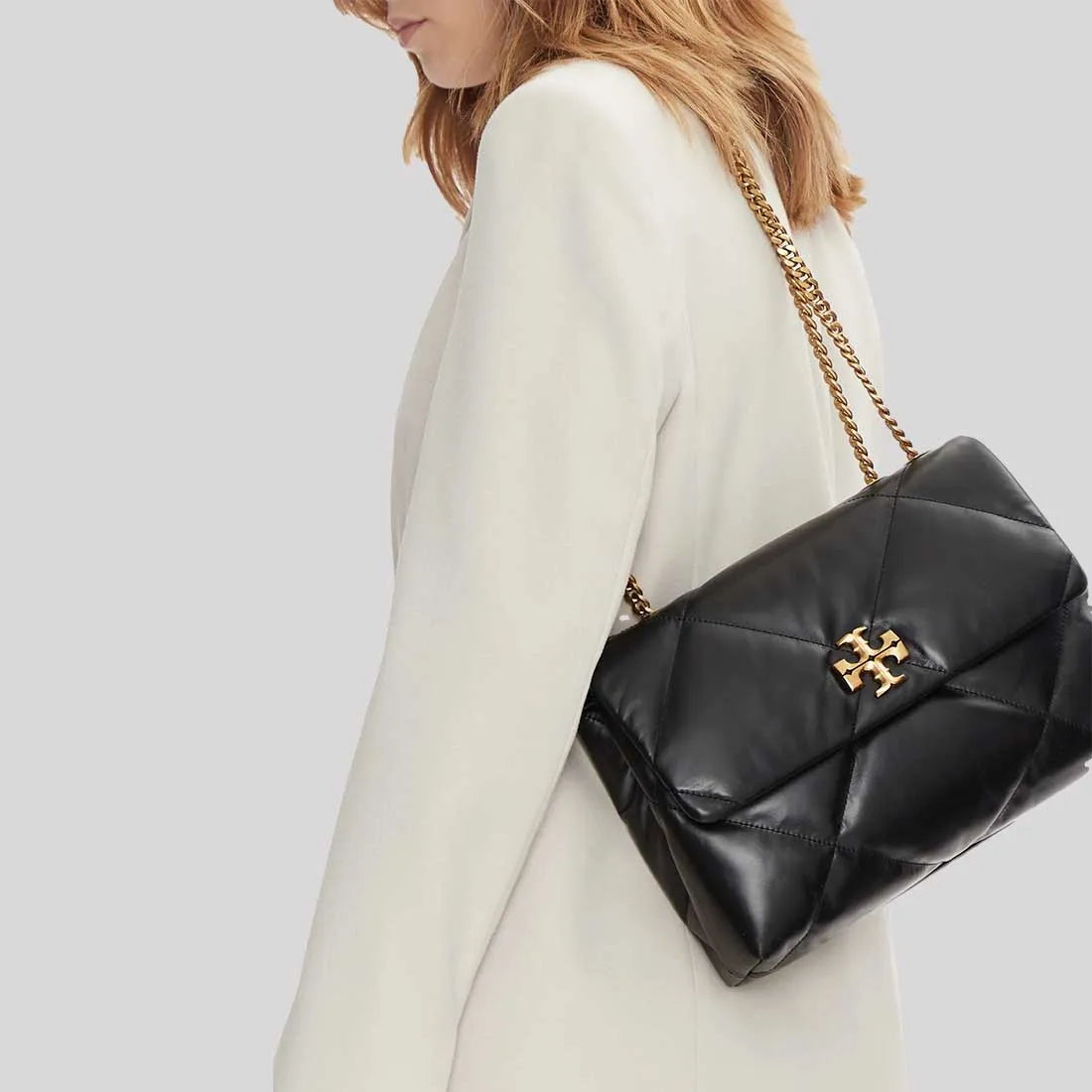 Tory Burch Bags TORY BURCH Kira Diamond Quilt Convertible Shoulder Bag Black 154704