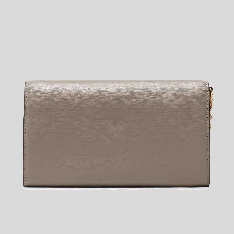 Tory Burch Bags TORY BURCH ROBINSON Chain Wallet Gray Heron 137152