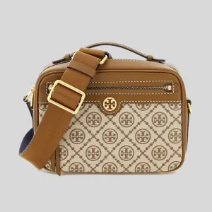 Tory Burch Bags TORY BURCH T Monogram Jacquard Camera Bag Hazelnut 79356